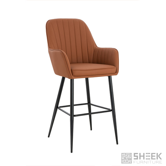 Apollo Bar Stool – Rust Brown