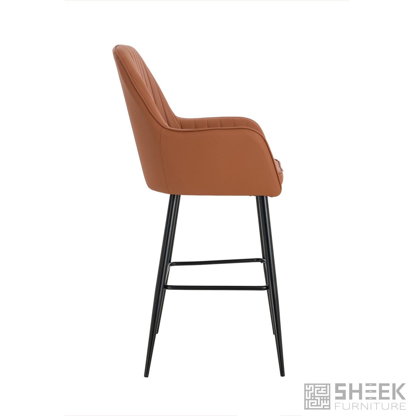 Apollo Bar Stool – Rust Brown