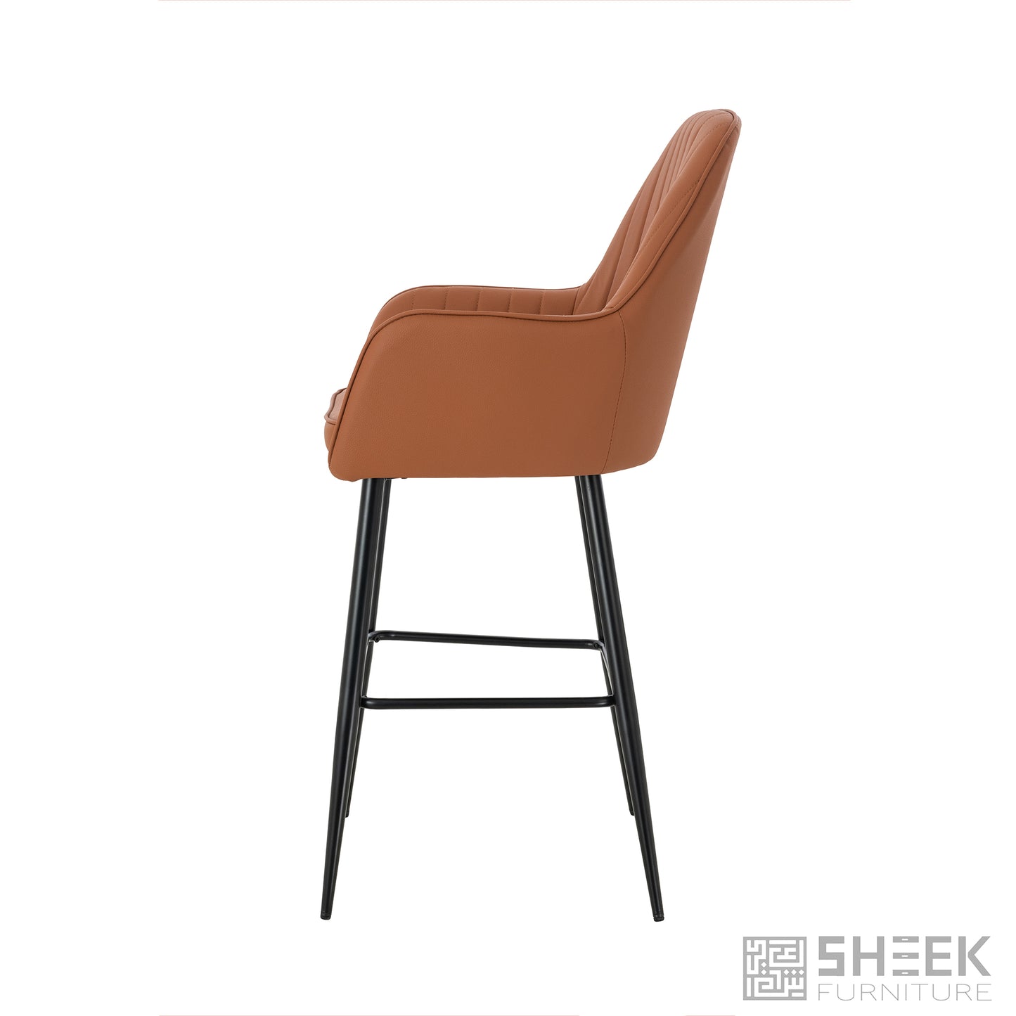 Apollo Bar Stool – Rust Brown