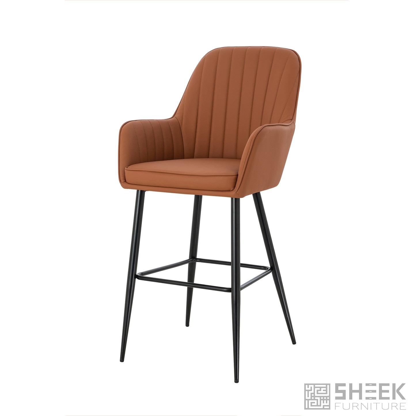 Apollo Bar Stool – Rust Brown