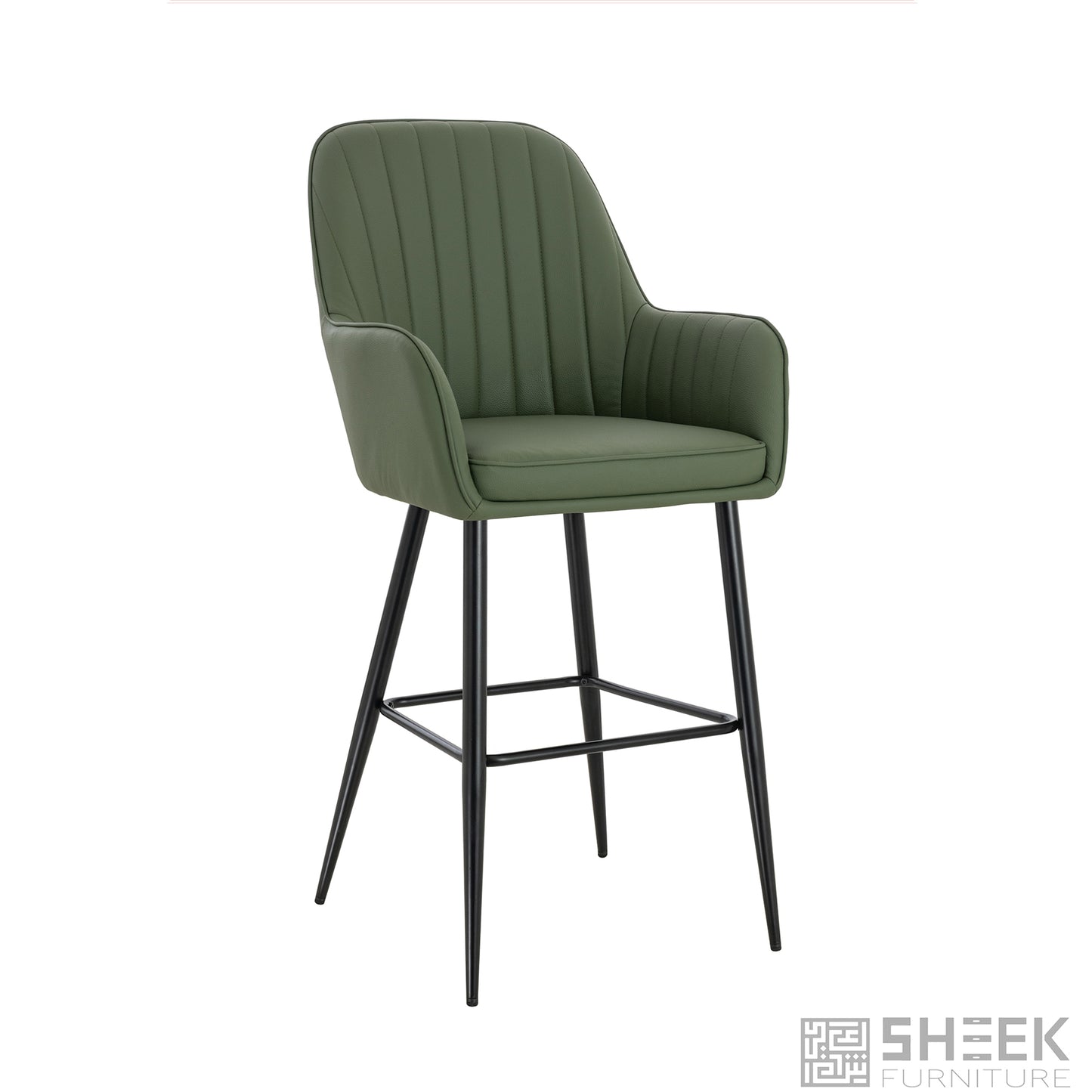 Apollo Bar Stool – Olive Green