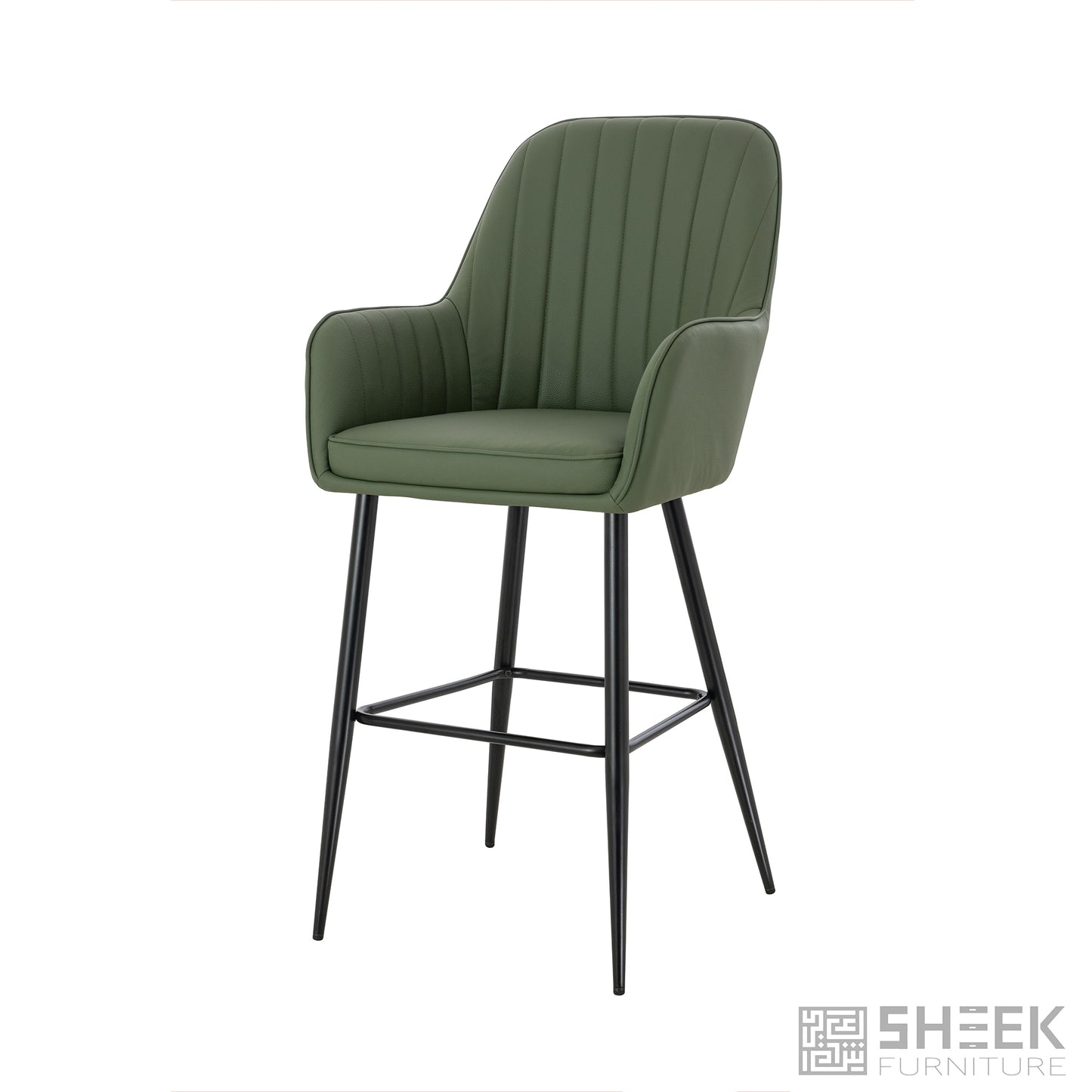 Apollo Bar Stool – Olive Green