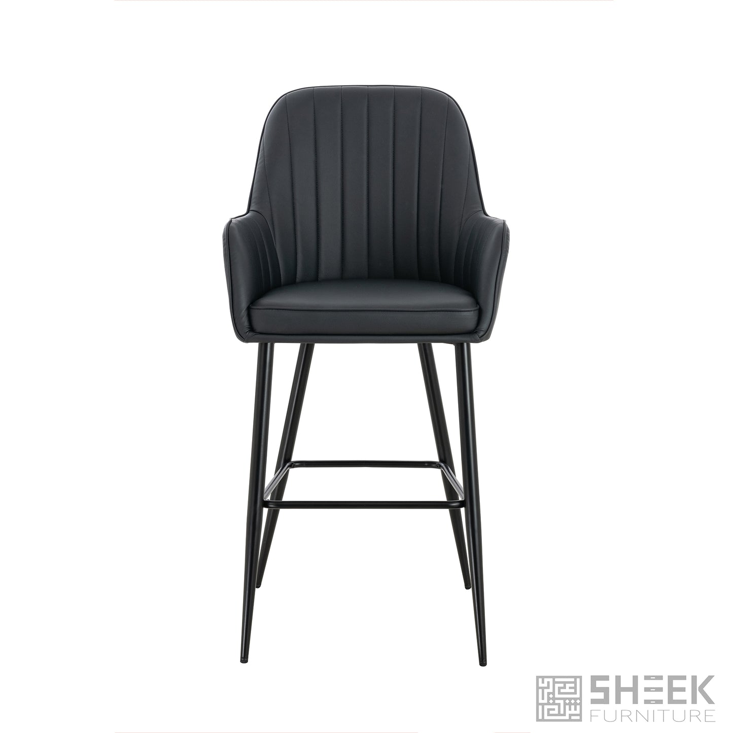 Apollo Bar Stool – Midnight Black