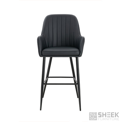 Apollo Bar Stool – Midnight Black