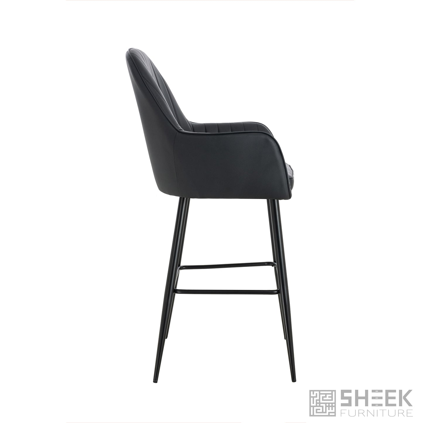 Apollo Bar Stool – Midnight Black