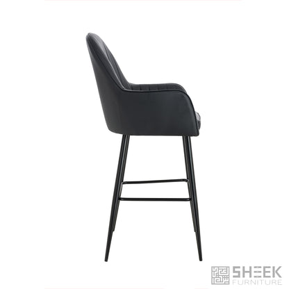Apollo Bar Stool – Midnight Black