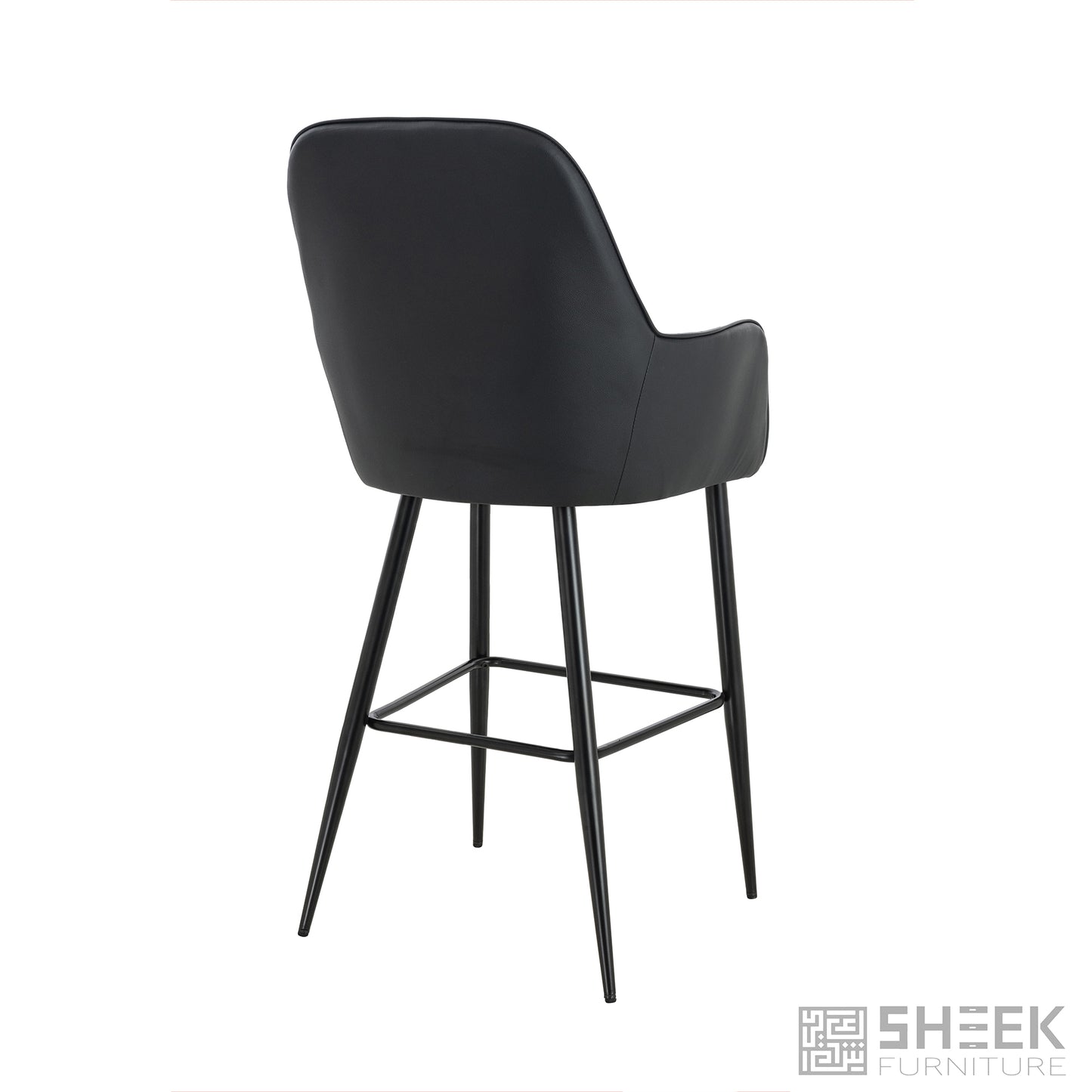 Apollo Bar Stool – Midnight Black