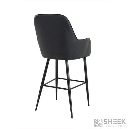 Apollo Bar Stool – Midnight Black