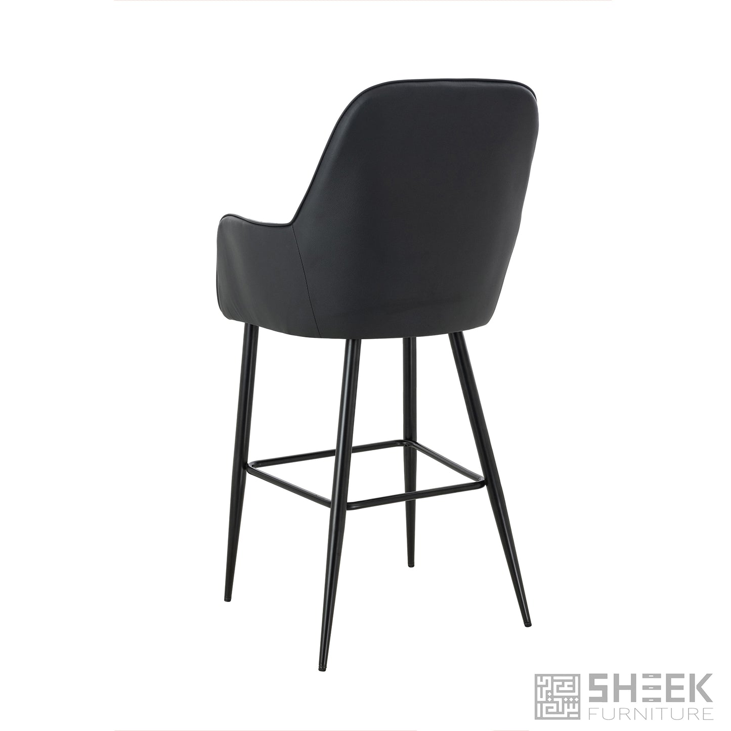Apollo Bar Stool – Midnight Black