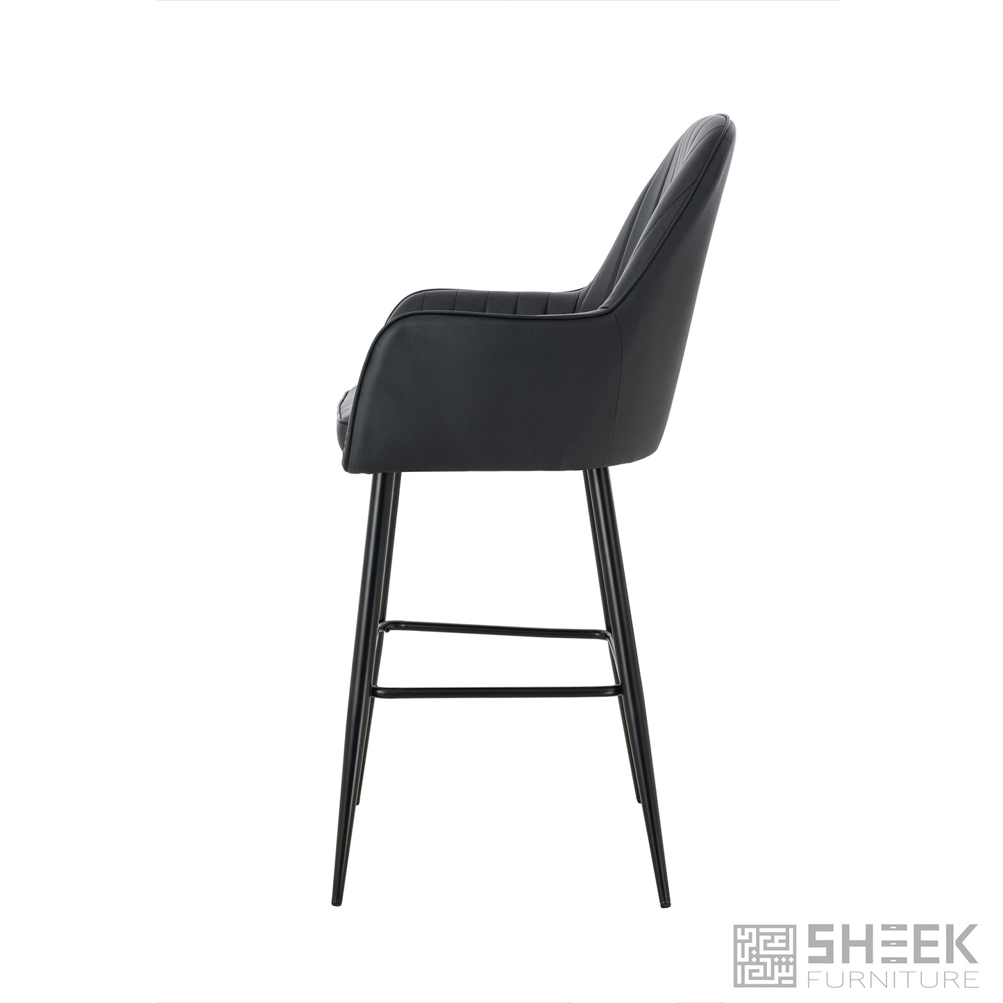 Apollo Bar Stool – Midnight Black