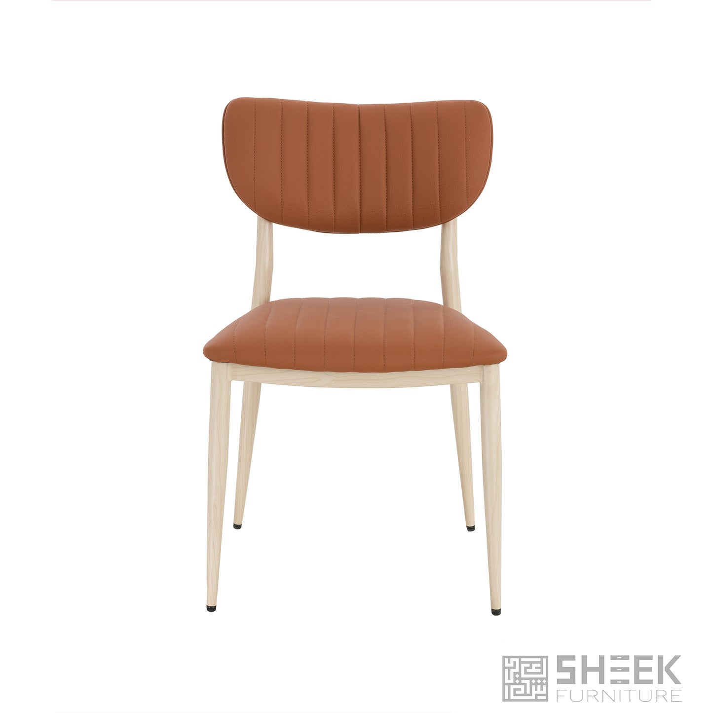 Atlas Stack Chair – Rust Brown on Oak