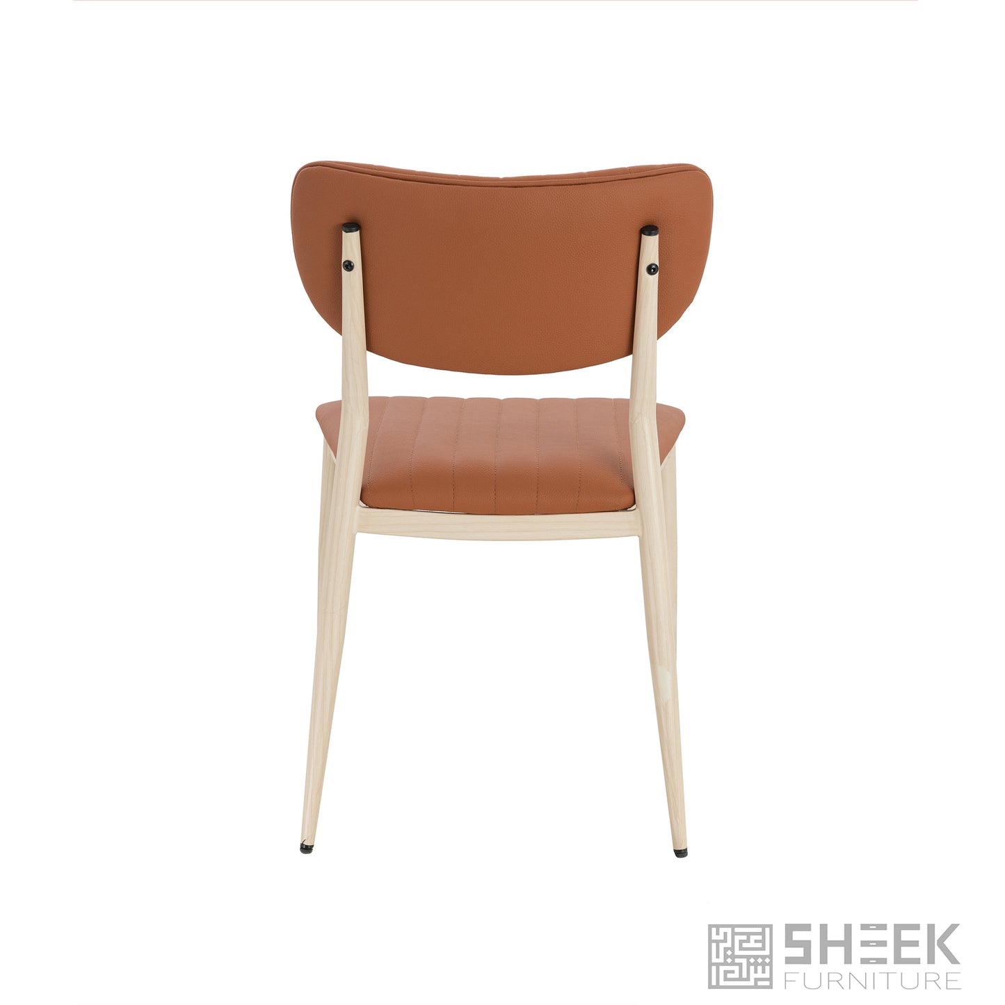 Atlas Stack Chair – Rust Brown on Oak