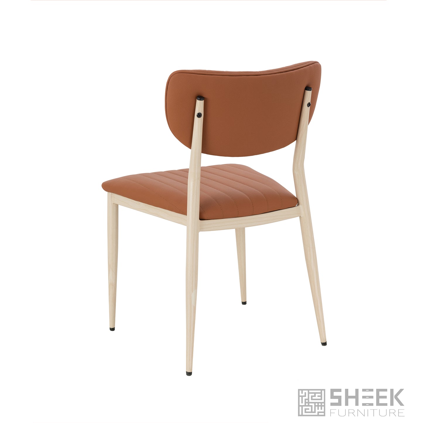 Atlas Stack Chair – Rust Brown on Oak