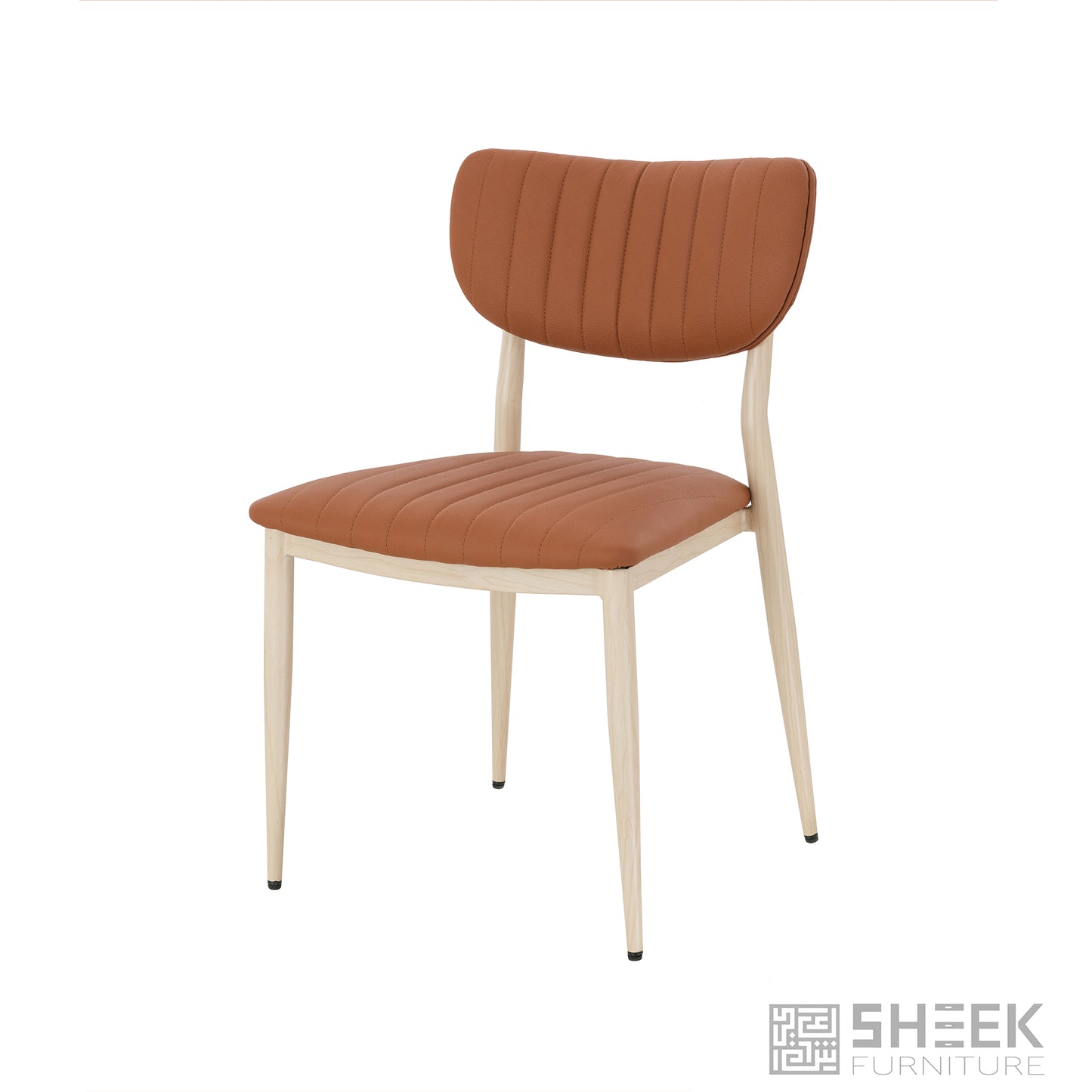 Atlas Stack Chair – Rust Brown on Oak