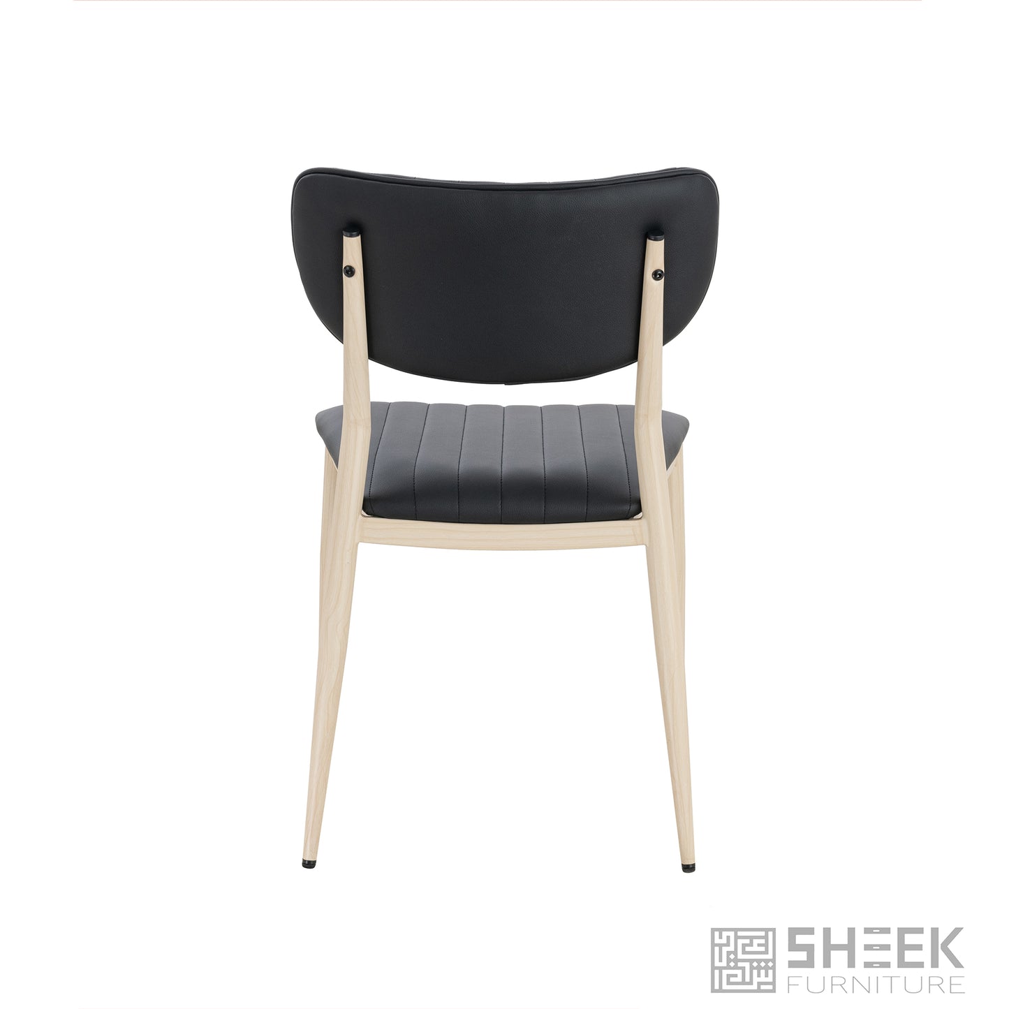 Atlas Stack Chair – Midnight Black on Oak