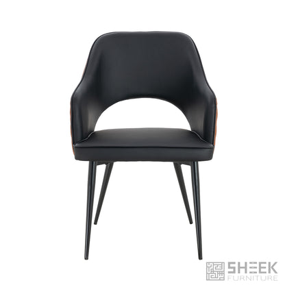 Ares Dining Chair – Rust Brown