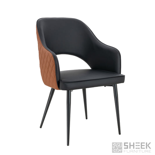 Ares Dining Chair – Rust Brown