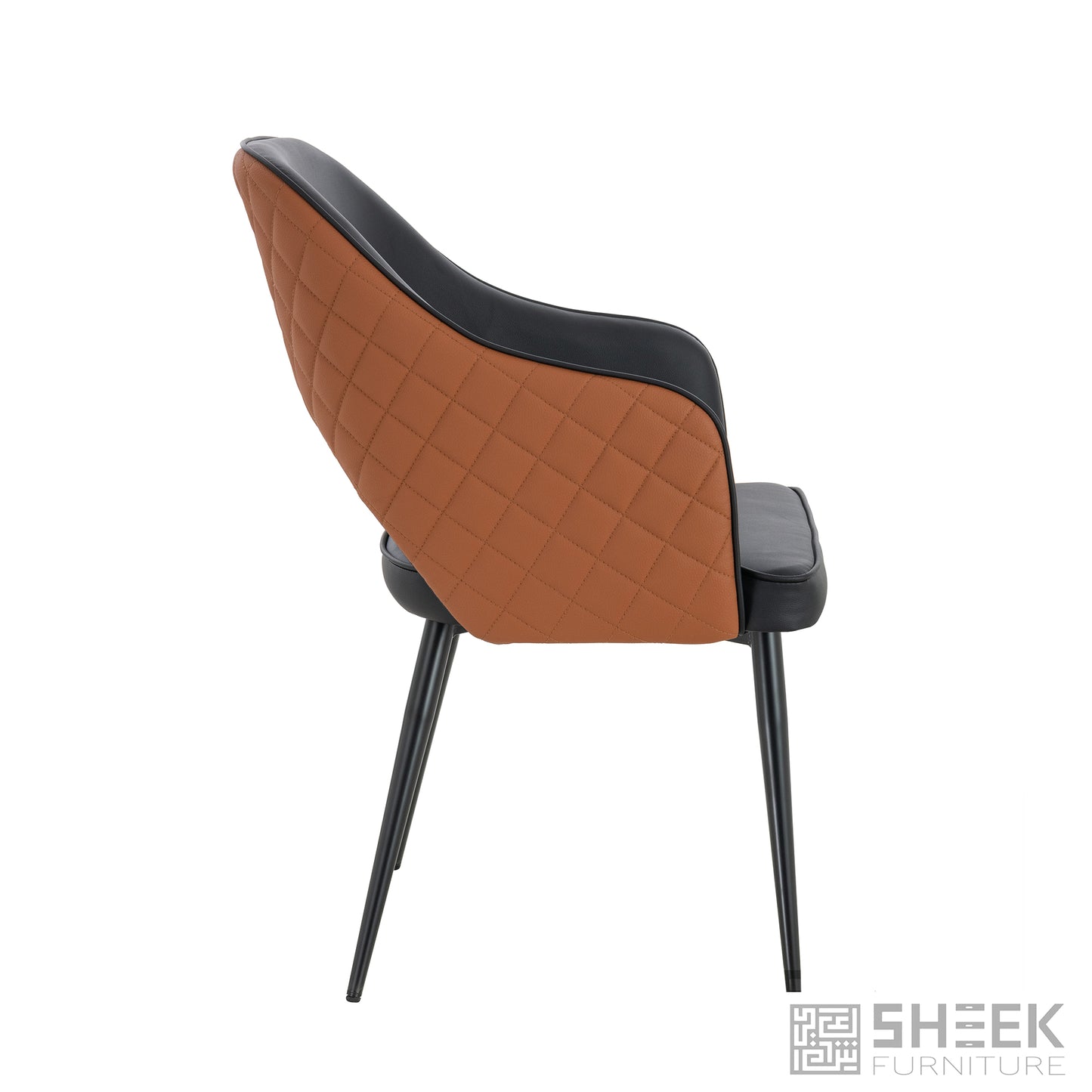 Ares Dining Chair – Rust Brown