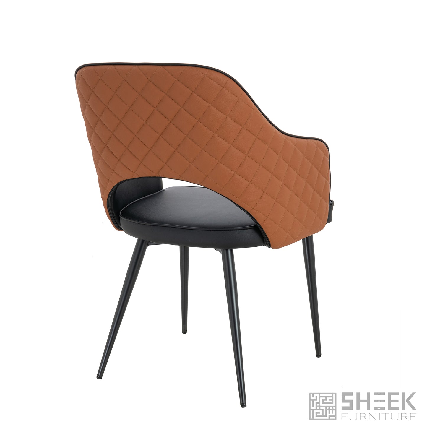 Ares Dining Chair – Rust Brown