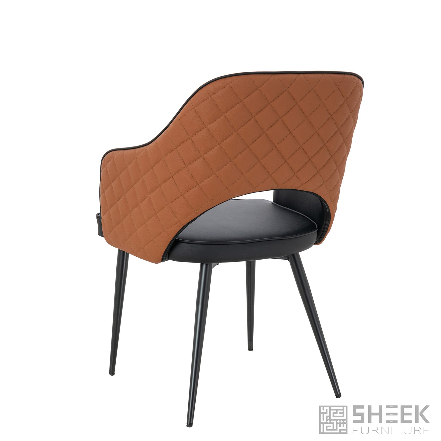 Ares Dining Chair – Rust Brown
