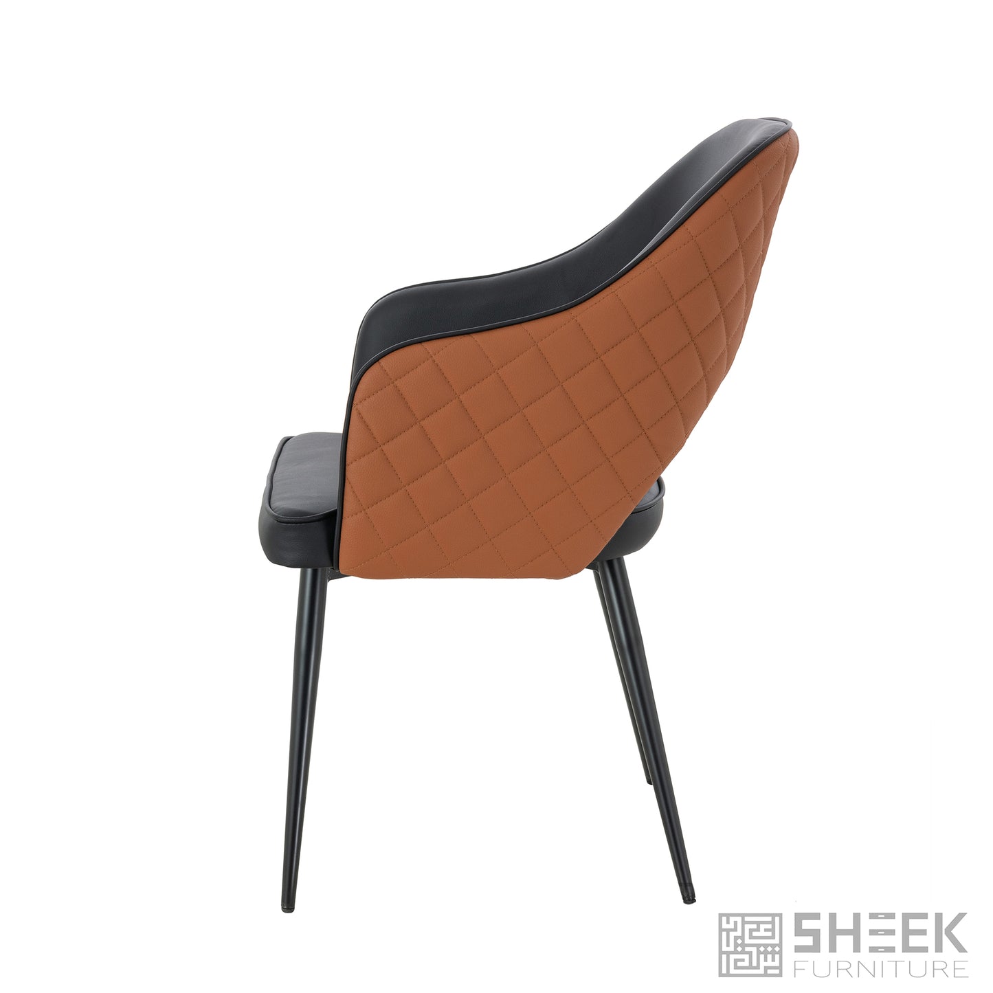 Ares Dining Chair – Rust Brown