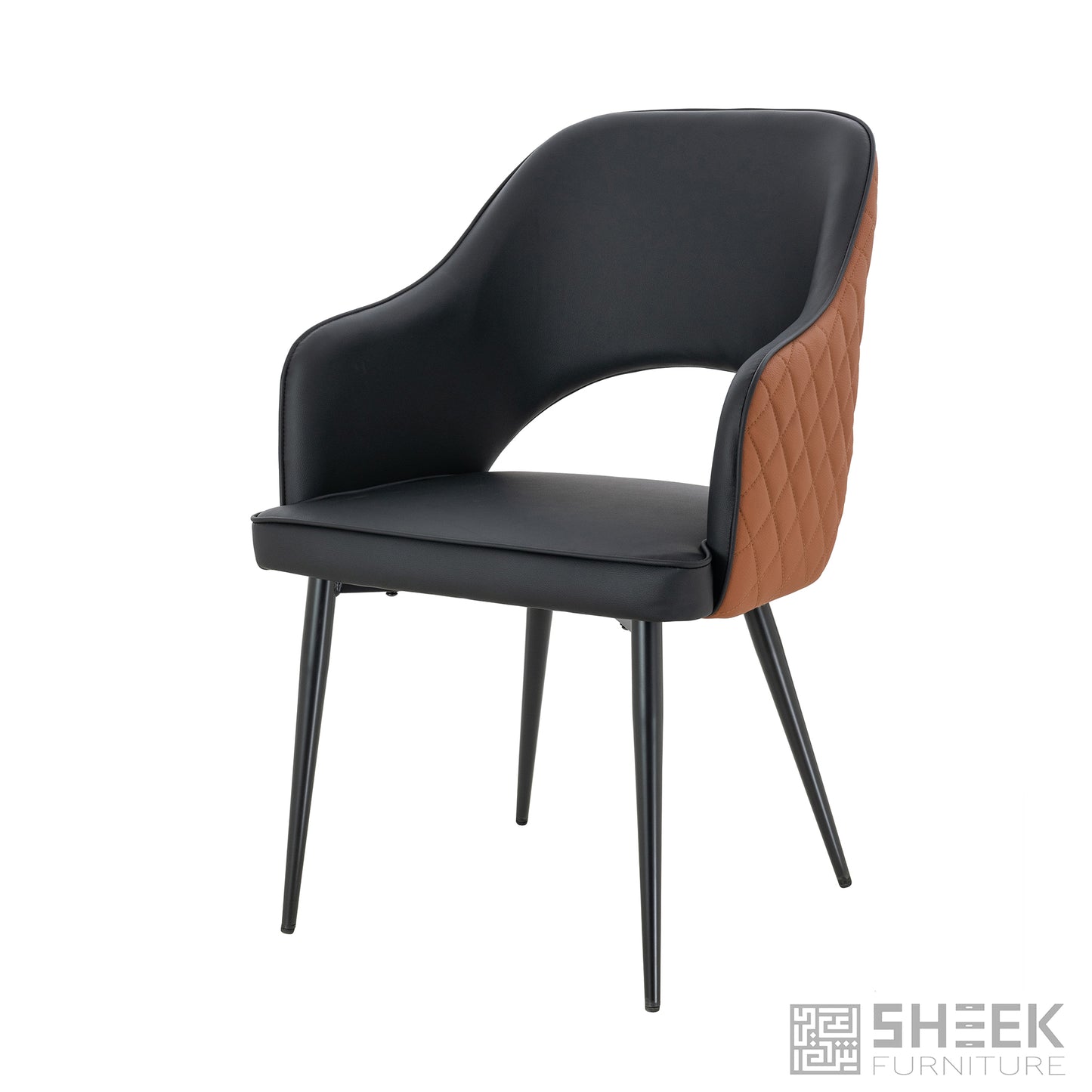 Ares Dining Chair – Rust Brown
