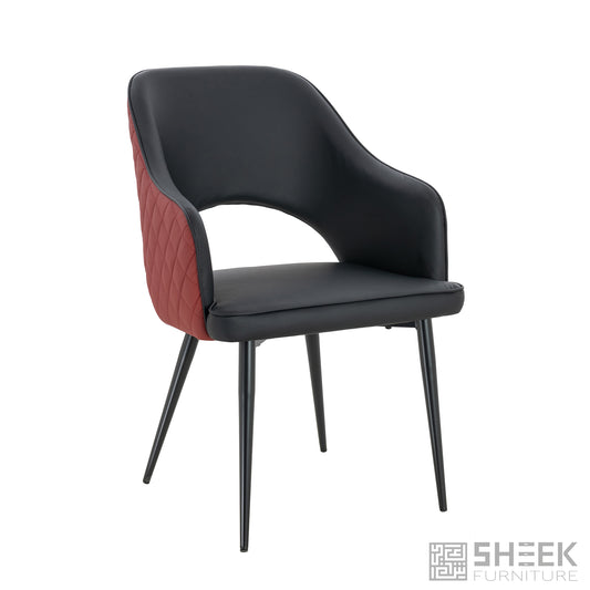 Ares Dining Chair – Wine Red