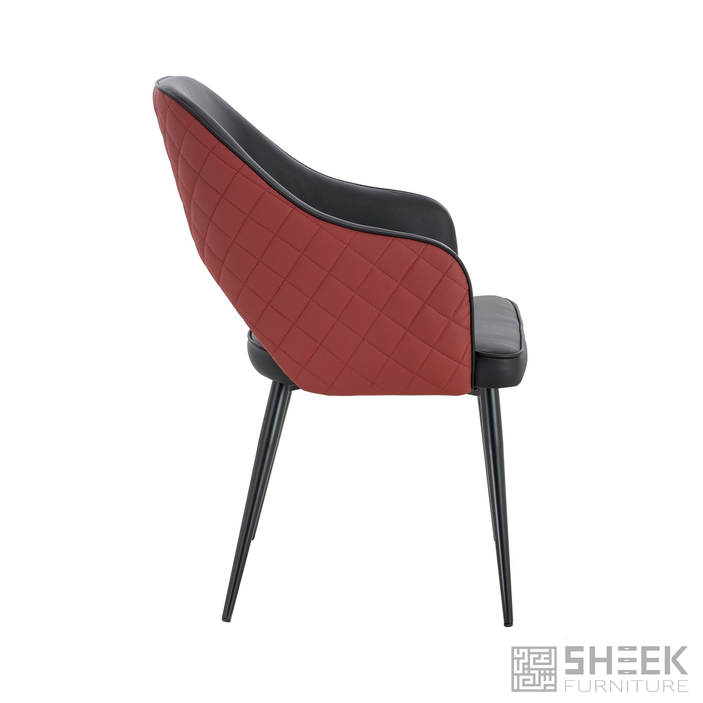 Ares Dining Chair – Wine Red