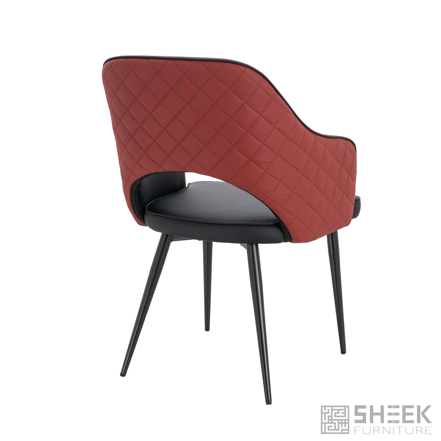 Ares Dining Chair – Wine Red