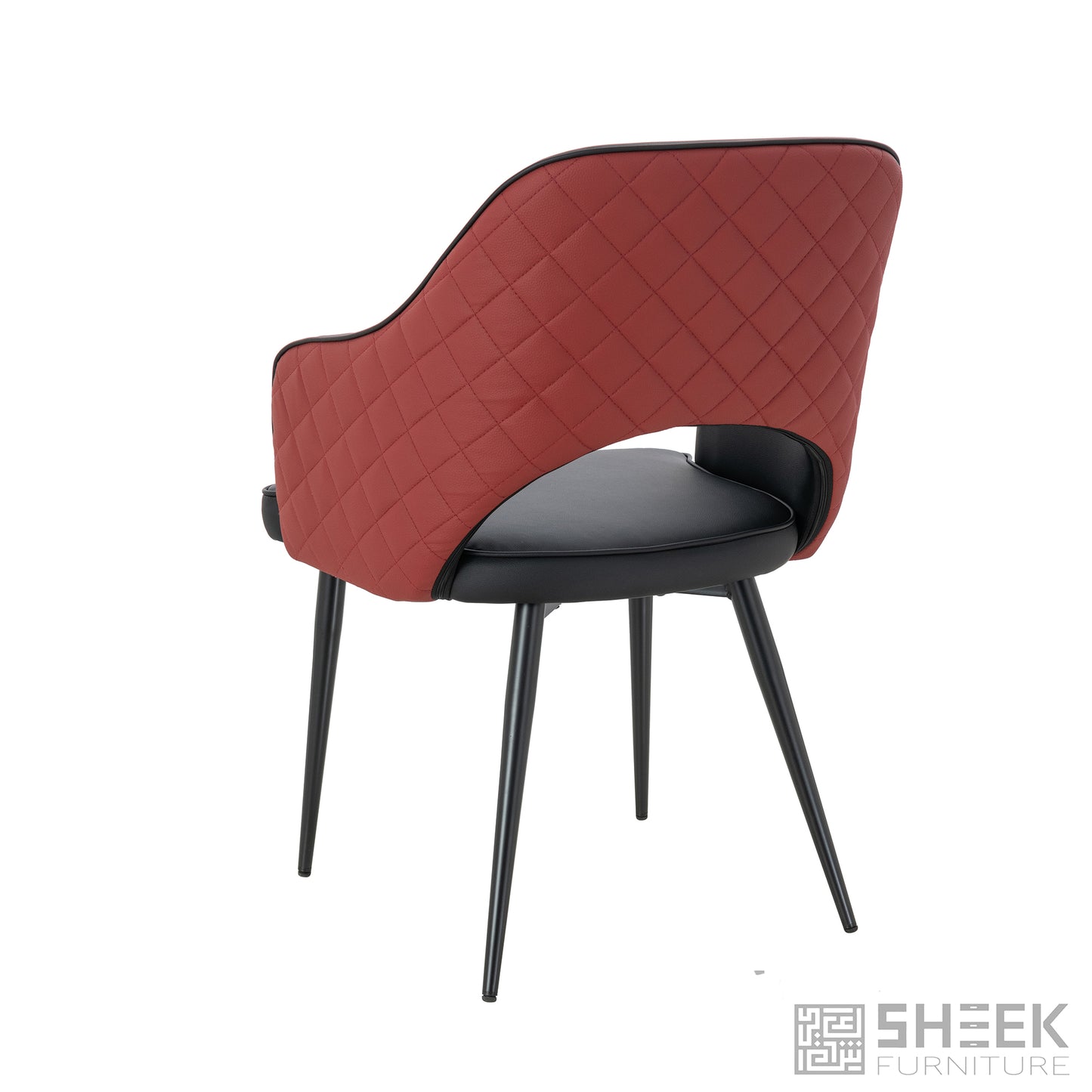 Ares Dining Chair – Wine Red