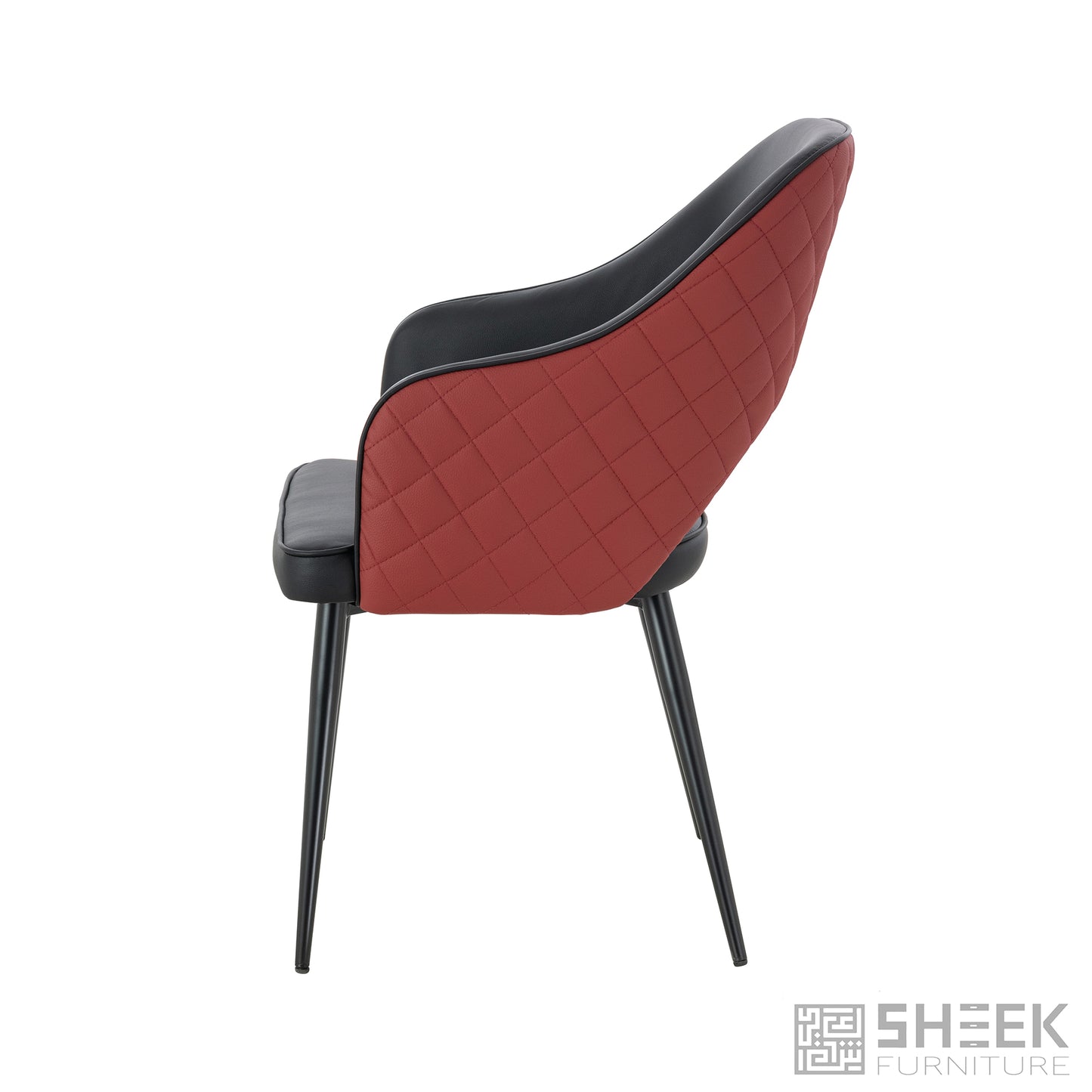 Ares Dining Chair – Wine Red