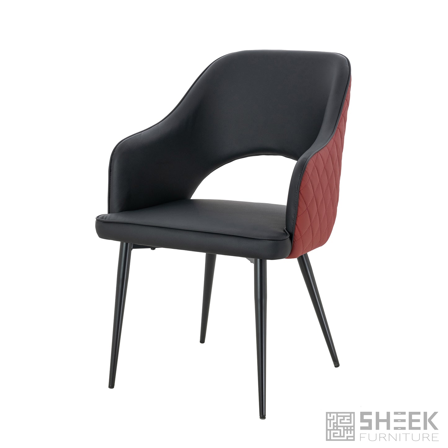 Ares Dining Chair – Wine Red
