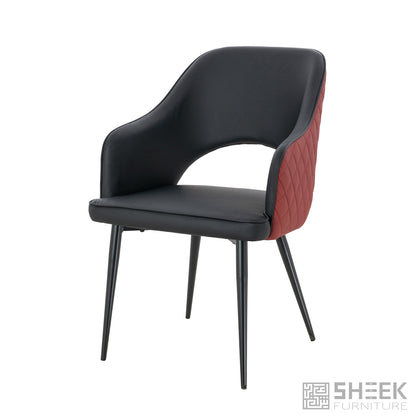 Ares Dining Chair – Wine Red