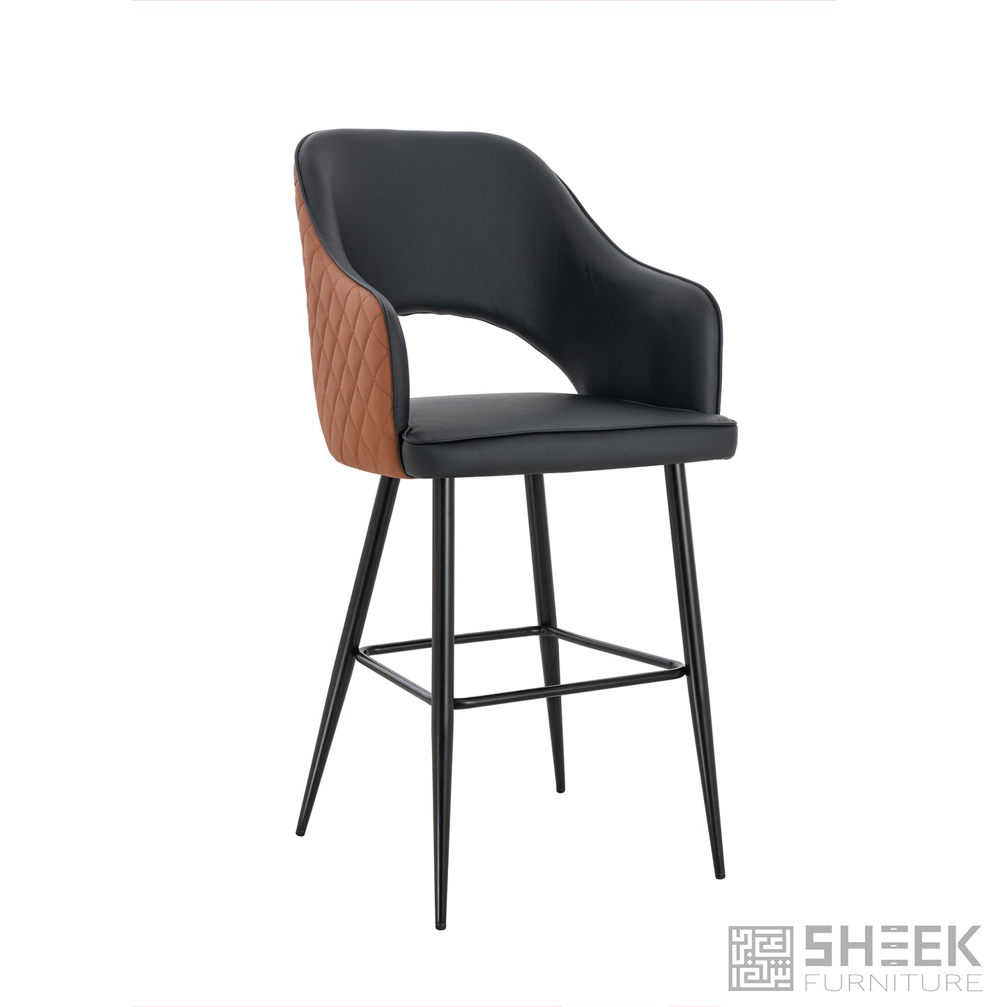 Ares Bar Stool – Rust Brown