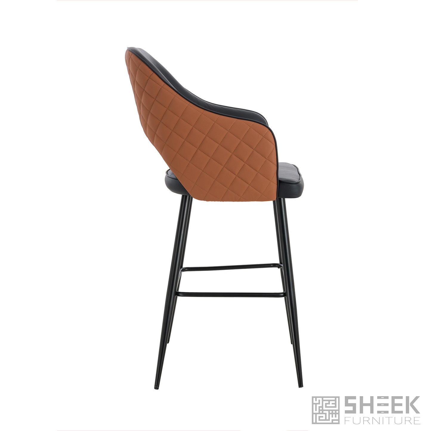 Ares Bar Stool – Rust Brown