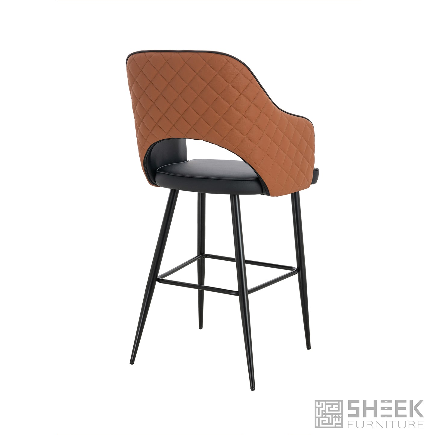 Ares Bar Stool – Rust Brown