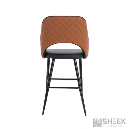 Ares Bar Stool – Rust Brown
