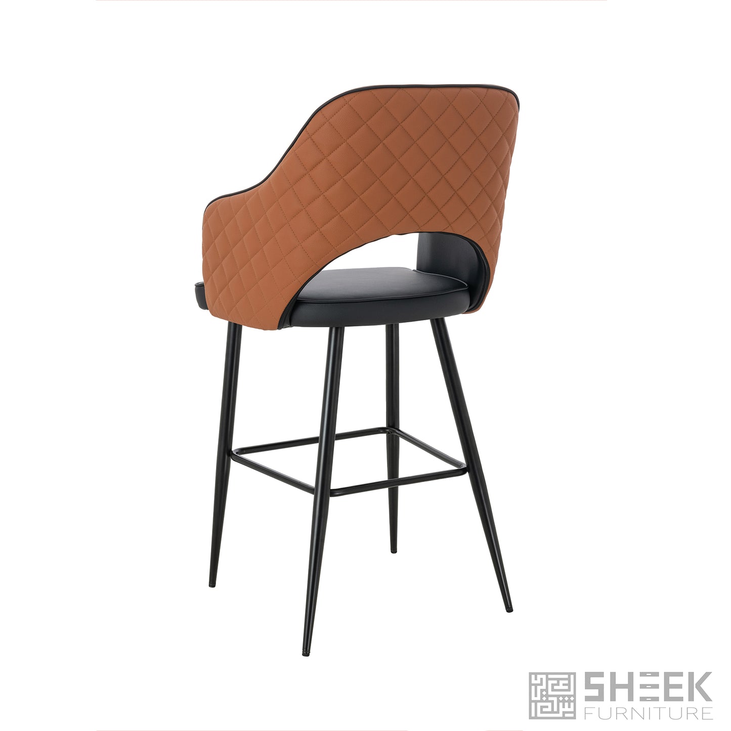Ares Bar Stool – Rust Brown