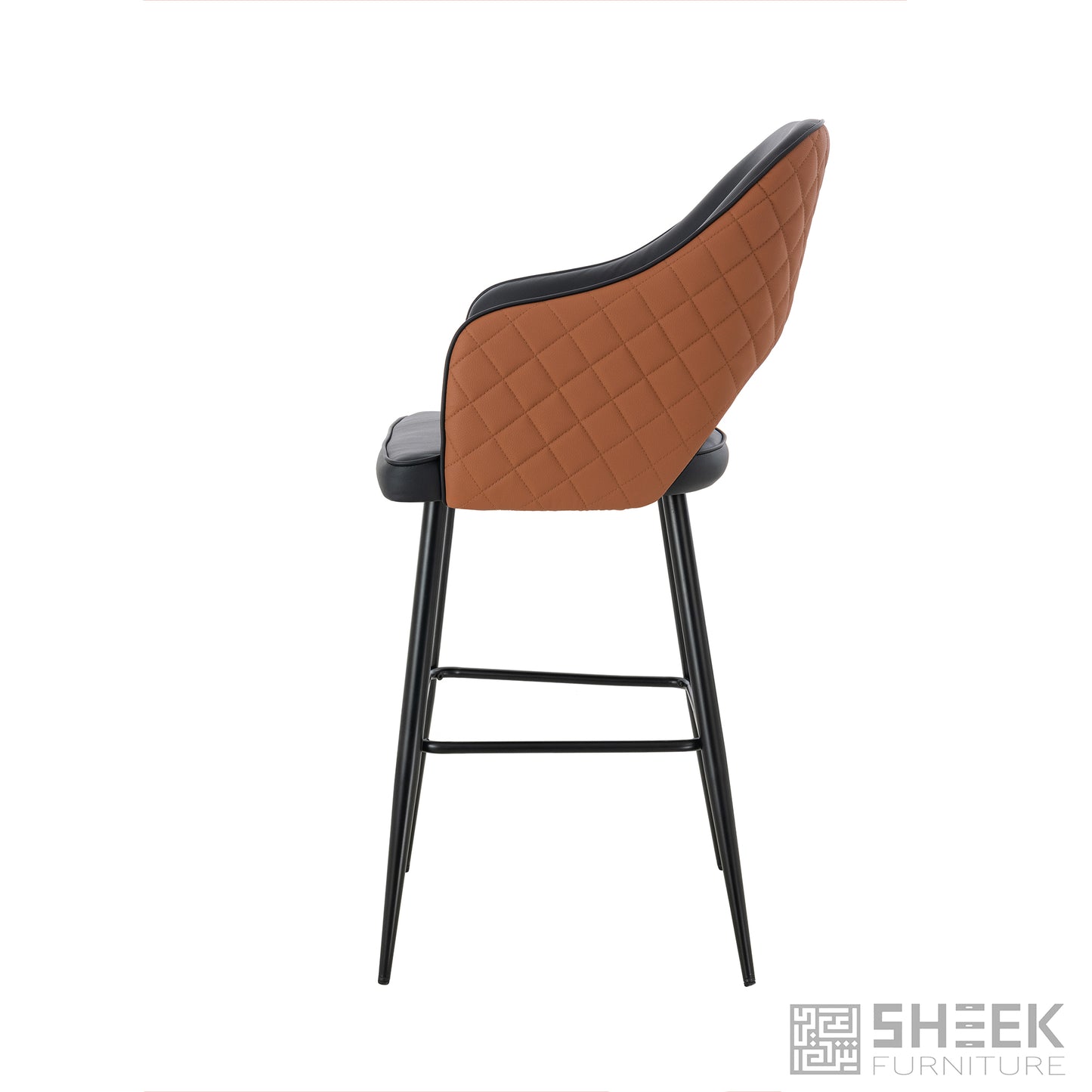 Ares Bar Stool – Rust Brown