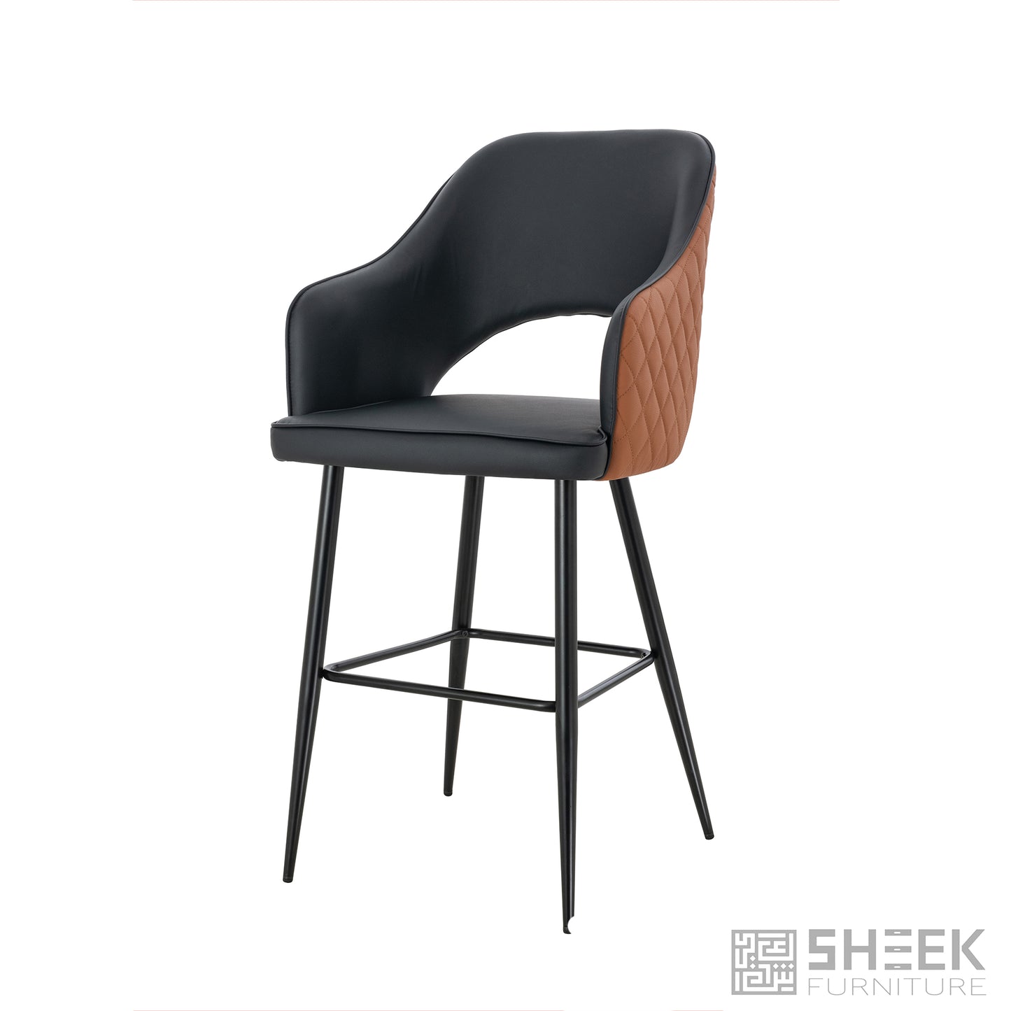 Ares Bar Stool – Rust Brown