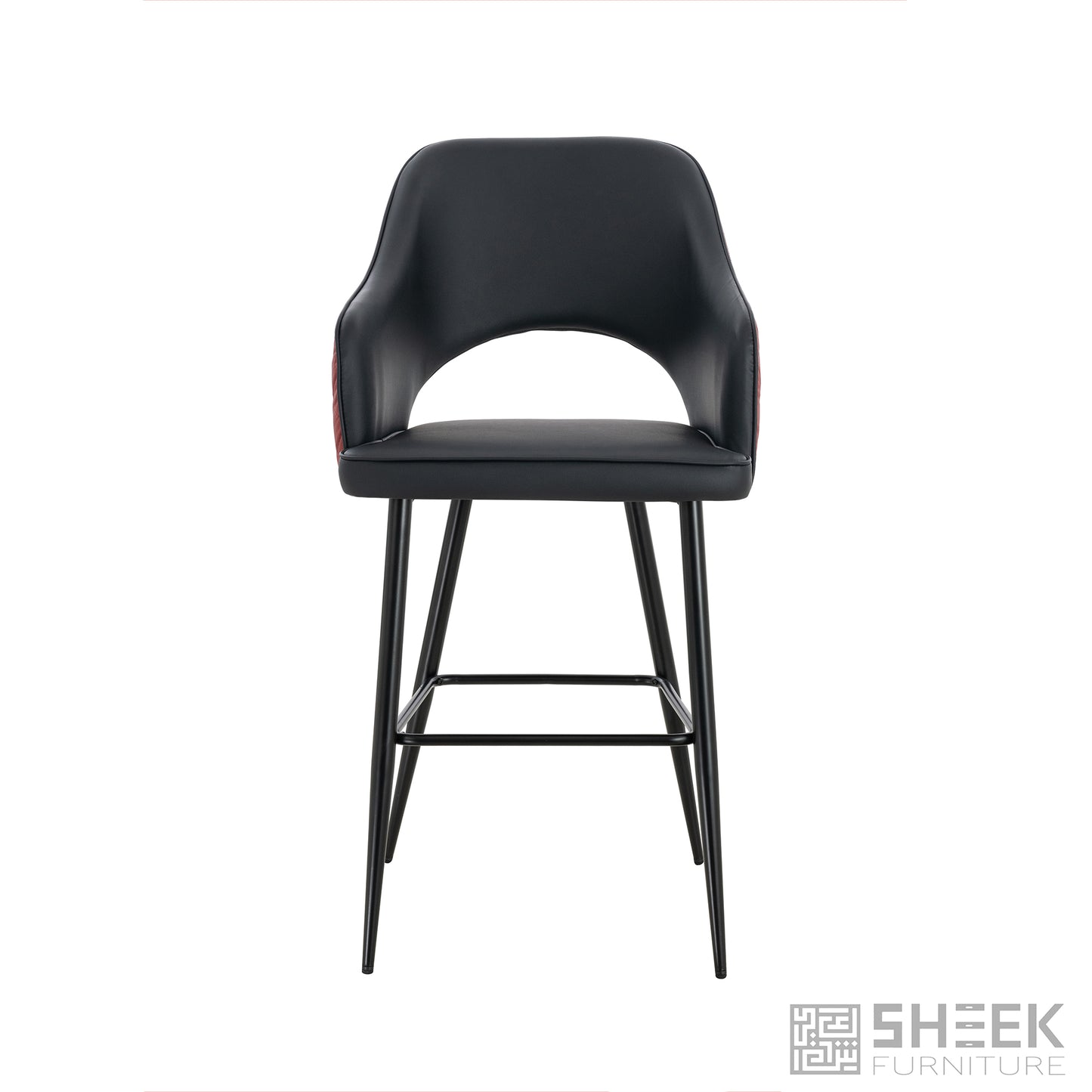 Ares Bar Stool – Wine Red