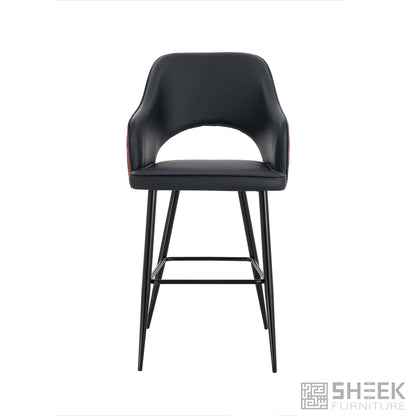 Ares Bar Stool – Wine Red