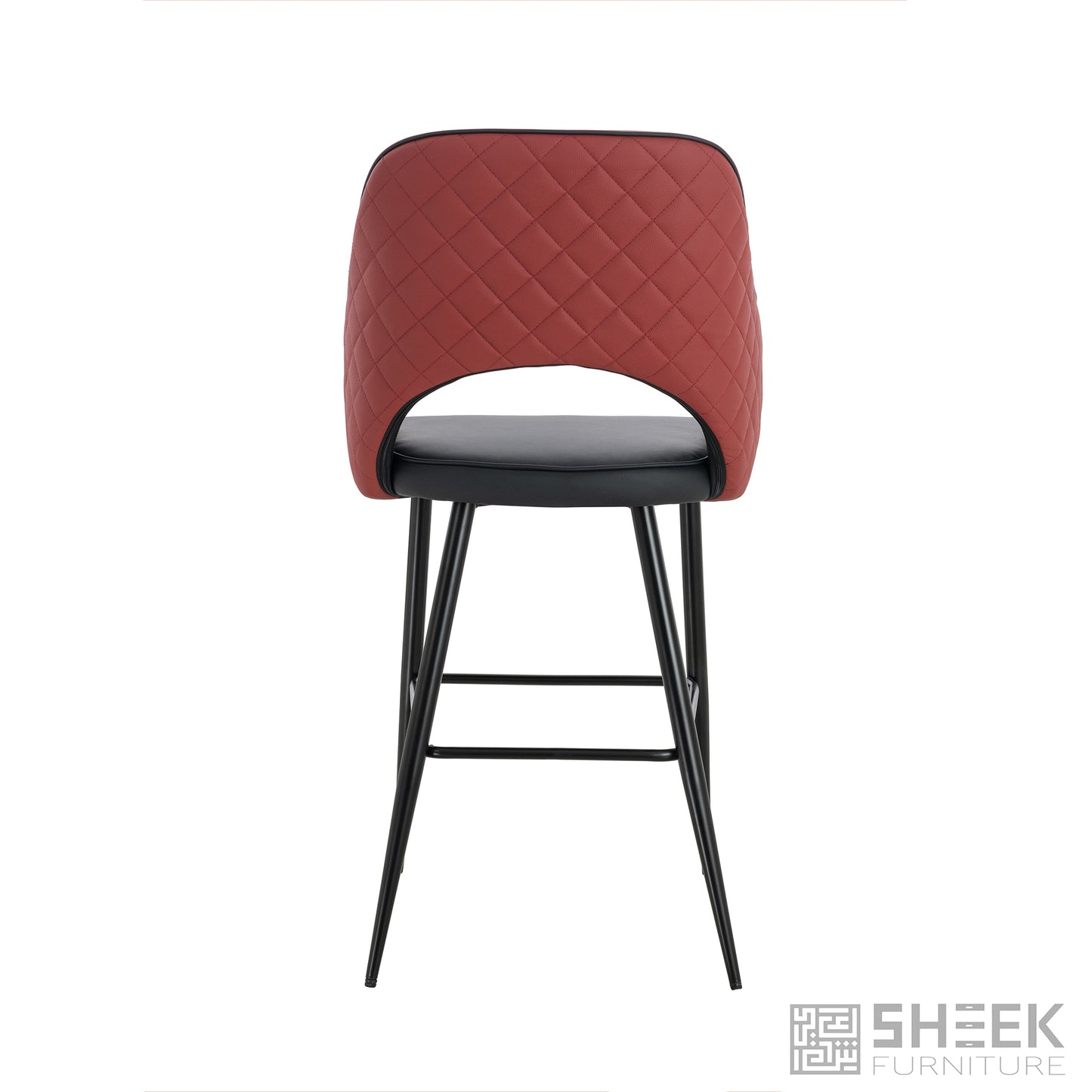 Ares Bar Stool – Wine Red
