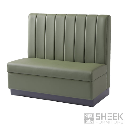 Zeus Channel Booth – Olive Green - 48"