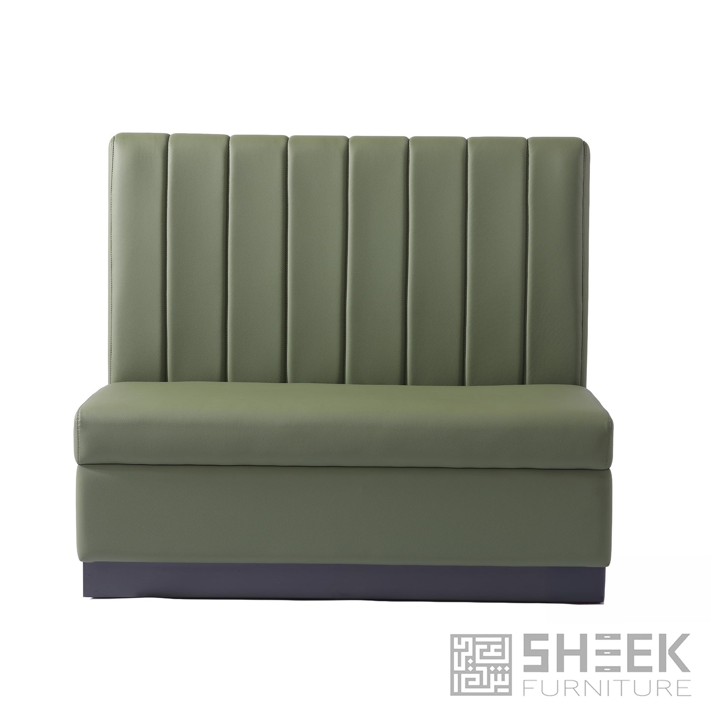 Zeus Channel Booth – Olive Green - 48"