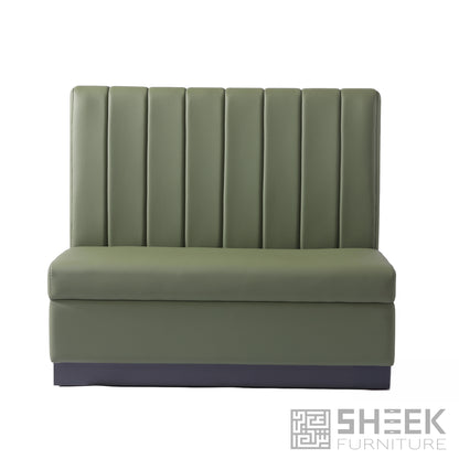 Zeus Channel Booth – Olive Green - Corner 26"