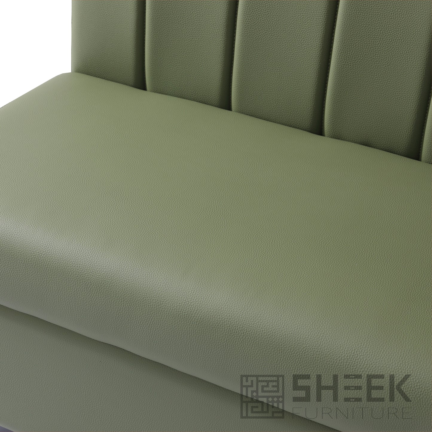 Zeus Channel Booth – Olive Green - 48"
