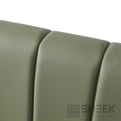Zeus Channel Booth – Olive Green - Corner 26"