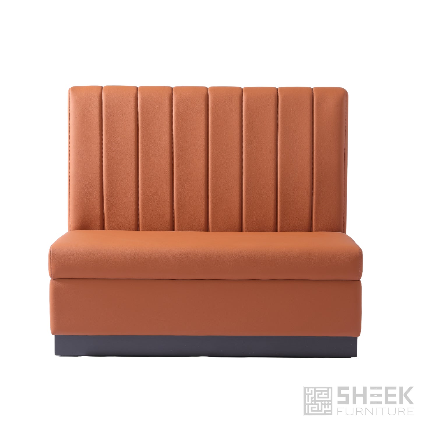 Zeus Channel Booth – Rust Brown - Corner 26"
