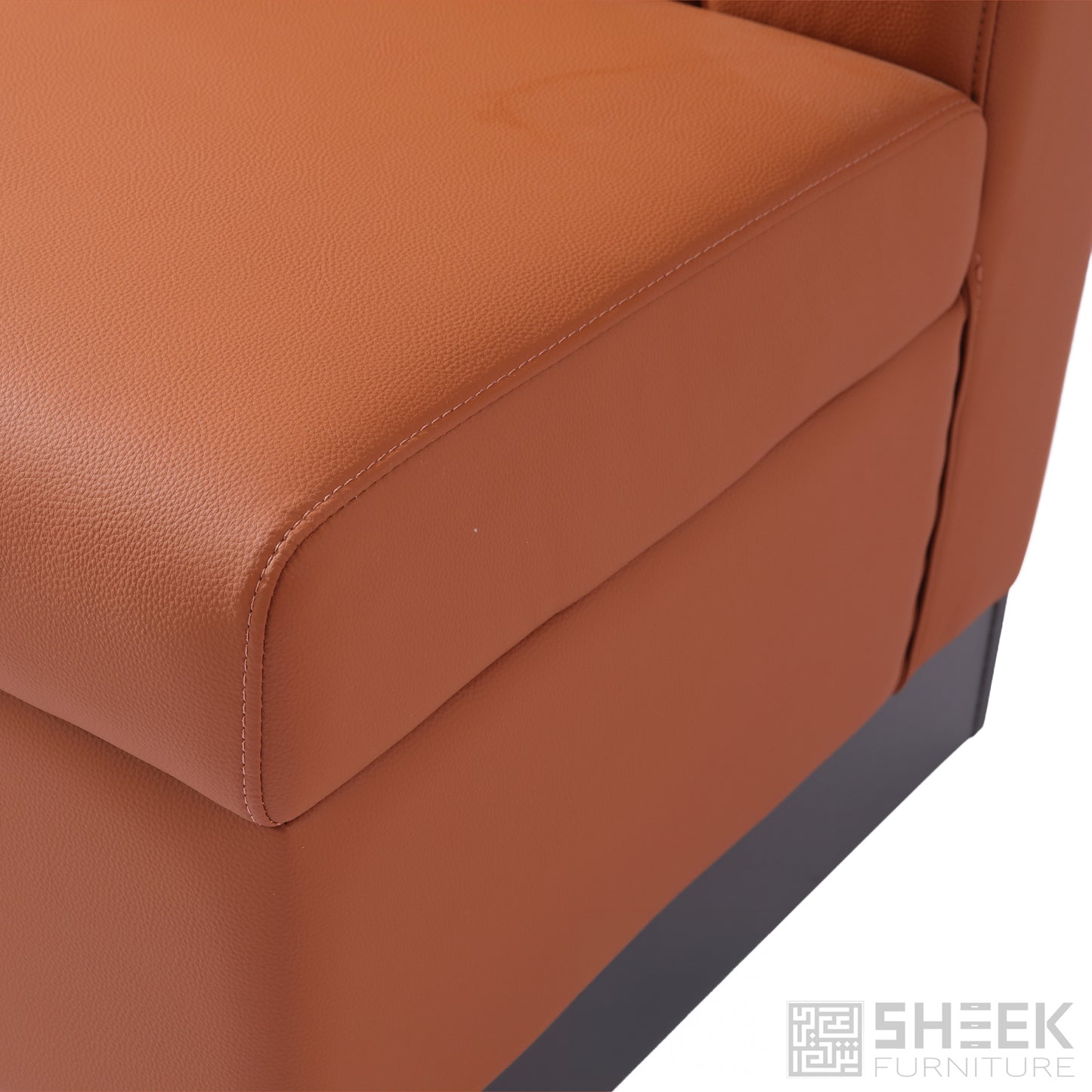 Zeus Channel Booth – Rust Brown - Corner 26"